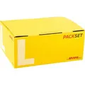 DeutschePost Faltkartons PACKSET Gr. L, gelb, Innenmaße: 443 x 349 x 187mm