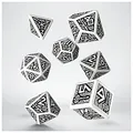Q-Workshop Dwarven Würfel-Set - weiss/schwarz - 7 Stück 257532
