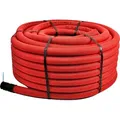 Unterirdisches Wellrohr M50 mm | Leerrohr Elektrorohr Erdwellrohr Rot | 5m 10m 25m 50m (10 Meter)