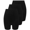 Ulla Popken Panty Panty 3er Pack Oberschenkelschutz (3-St) schwarz 42/44