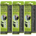Petec Profilgummikleber Montagekleber 3x 70ml Tube für Gummi Leder Holz uvm