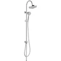 Schütte Brausegarnitur Niagara Rain, Höhe 112 cm, 5 Strahlart(en), Überkopfbrausset Duschsäule Brauseset, Regendusche ohne Armatur silberfarben