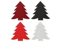 Annastore Platzset 12 x Filzdeko Tannenbaum Weihnachtsdeko Filzuntersetzer, 18,5 x 19 cm - 4 Farben, Tannenbaum aus Filz