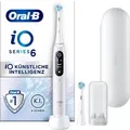 Elektrische Zahnbürste ORAL-B "iO 6", weiß, ElektrozahnbürstenB:3cm H:25cm T:3cm, mit Magnet-Technologie, Display, 5 Putzmodi, Reiseetui, B:3cm H:25cm T:3cm