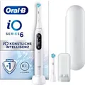 Oral-B Elektrische Zahnbürste iO 6, Aufsteckbürsten: 2 St., mit Magnet-Technologie, Display, 5 Putzmodi, Reiseetui weiß