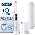 Oral-B Oral-B Elektrische Zahnbürste "iO 6", 2 St. Aufsteckbürsten, mit Magnet-Technologie, Display, 5 Putzmodi, Reiseetui White