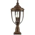 Elstead Lighting Pollerleuchte English Bridle, Bronze, Metall, Glas, 63.8 cm, Grüner Punkt, RoHS, Lampen & Leuchten, Außenbeleuchtung, Wegbeleuchtung, Sockelleuchten