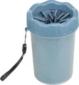 TRIXIE Hunde-Handbrause Pfotenreiniger - dunkelgrau/blau