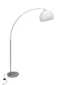 BRILLIANT Bogenlampe "Vessa - Bogenstehleuchte", weiß (chromfarben, weiß), 1, Ø 30cm H: 166cm, 1 Stk., Leuchten, Stehlampe Wohnzimmer, H 166 cm, B 122 cm, E27-Fassung, Bogenleuchte, Bogenlampe