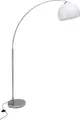 Brilliant Vessa 92940/75 Stehlampe Halogen E27 60 W Fußschalter Chrom Weiß