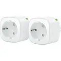 EVE Steckdose "Energy Smarte (Matter) 2er-Pack", weiß, B:5,5cm H:5,5cm T:7,9cm, Steckdosen