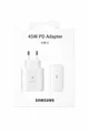 Original Samsung USB-C Netzstecker Schnellladeadapter Weiß Fast Charger 45 W