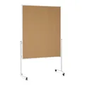 Magnetoplan Moderationstafel mit weißem Rahmen einteilig Kork 1200 x 1500 mm