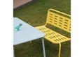 casa.pro Kindersitzgruppe, (Set, 4-tlg), »Etroubles« Kindertisch mit 2Stühlen und 1Sitzbank Stahl Mehrfarbig