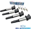 4x ZÜNDSPULE + BOSCH 0242235776 ZÜNDKERZEN FÜR BMW E46 E90-E93 E81-E88 E60 E70