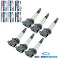 6x ZÜNDSPULE + BOSCH 0242235776 ZÜNDKERZEN FÜR BMW E46 E90-E93 E81-E88 E60 E70