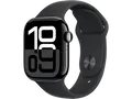APPLE Watch Series 10 GPS 42 mm Smartwatch Aluminium Fluorelastameter, 130 - 180 mm, Diamantschwarz