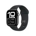 Apple Watch Series 10 GPS 42mm Aluminium Diamantschwarz Sportarmband schwarz ...