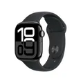 Watch Series 10 GPS, 42 mm Aluminiumgehäuse Diamantschwarz, Sportarmband Schwarz
