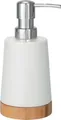 WENKO Seifenspender Bamboo, (1-tlg), Keramik, 330 ml