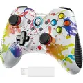 EasySMX Game Controller, Wireless Gamepad mit Dual Vibration PC Gaming Gamepad bunt