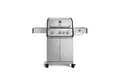BURNHARD® Gasgrill 2 Edelstahl-Stabbrenner à 3,75 kW, 1 Infrarot-Keramikbrenner 3,75 kW, Infrarot-Keramikheckbrenner 3,2 kW, Seitenkochfeld, Gussrost, Piezo-Zündung – FRED Deluxe