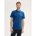TOM TAILOR Poloshirt Poloshirts Piqué Poloshirt aus Baumwolle grau M