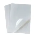 Cubic Coating 25 Blatt PREMIUM Vinyl Aufkleberfolie Translucent Selbstklebend für Laser und Tintenstrahldrucker Drucker Schnell Trocknen A4 Size Semi-Transparent Selbstklebend Aufkleber
