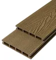 Endorphin Premium WPC Terrassendielen in Holzoptik, Anthrazit, 220 x 14,6 x 2,1 cm, Komplettset mit Unterbau und Befestigungsmaterial, 6 Dielen (Teak, 2m²)