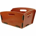 RIXEN & KAUL H.R.-Korb "Radkiste 2" hinten Holz braun