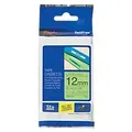 Brother TZe-C31 Authentic Floureszierend Schriftband Selbstklebend Schwarzer Druck auf Gelb 12 mm x 5m