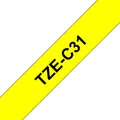 brother Schriftband TZe-C31 TZEC31, 12 mm, schwarz auf gelb, 1 St.