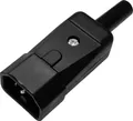 Kaiser Martin 749/sw Kaltgeräte-Steckverbinder 749 Stecker, gerade Gesamtpolzahl: 2 + PE 10A Schwarz 1St.