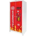 STIKKIPIX Möbelfolie IM201, (Möbel NICHT inkl) Feuerwehr Möbelsticker Schrank HENSVIK von IKEA rot