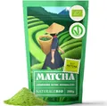 NaturaleBio Green Tea Pulver 200g. Zum Kochen und Backen. Originaler japanischer Matcha. Grüner Tee aus Japan, Vegan, Gluten & Gentechnik frei. Natürliches Bio-Produkt.