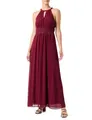 Vila Damen Vimilina Halterneck Maxi Dress-Noos Kleid, Cabernet/Detail:Elastic,44