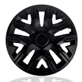 NRM The Best Black MATT Radkappen für Stahlfelgen | Radzierblenden 4er Set Schwarz matt
