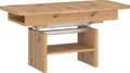 Couchtisch >CORTADO< ausziehbar bis 150cm, höhenverstellbar bis 72cm, in Artisan Eiche Nachbildung - 110/150x56/72x65cm (BxHxT)