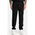 trueprodigy Jogger Pants Ewan Regular Fit Jogginghose in Rippware mit Stickerei und Kordelzug schwarz L