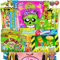 Saure USA Süßigkeiten Box [20 Stück] | Amerikanischer Sour Candy Mix & Naschbox | Saure Süßigkeiten & USA Import | Oster - Geschenkidee für Männer, Frauen & Gamer | Candy & Bar®