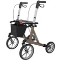 Rehasense Outdoor-Rollator Explorer L - Rollator für Außenbereich - Aluminium - Silver - Erwachsener - 150-210 cm - 200 kg Traglast
