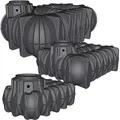 Graf Regenwasser-flachtank Platin 5000l