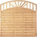 T&J FREIBURG Zaunelement Doppelbogen 180x180/160 - Grün