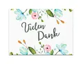 50 Dankeskarten "Vielen Dank" Weiße Hochzeit, Danksagungskarten Hochzeit
