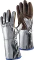 Jutec Hitzehandschuhe Länge 38cm Sebatan / Preox-Aramid-Alu 5Finger Kat.III max. 1000 Grad C - H05LA238-W2