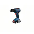 Bosch GSR 06019H5203 Akku-Bohrschrauber blau/schwarz rutschfester Handgriff
