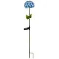 STAR TRADING LED Solarleuchte LED-Solarstab "Hortensia", blau