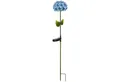 STAR TRADING LED Solarleuchte, Solar-Erdspieß Hortensia, blau