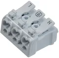 Lüsterklemme 3-polig mit Hebel Anschlussklemme wiederverwendbar I 0,75-2,5mm², max. 16A (1 Stück)