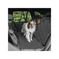 Rudelkönig Autoschondecke gesteppt in schwarz Hundedecke Rücksitzschutz Hund Schutzdecke KFZ wasserfest rutschfest